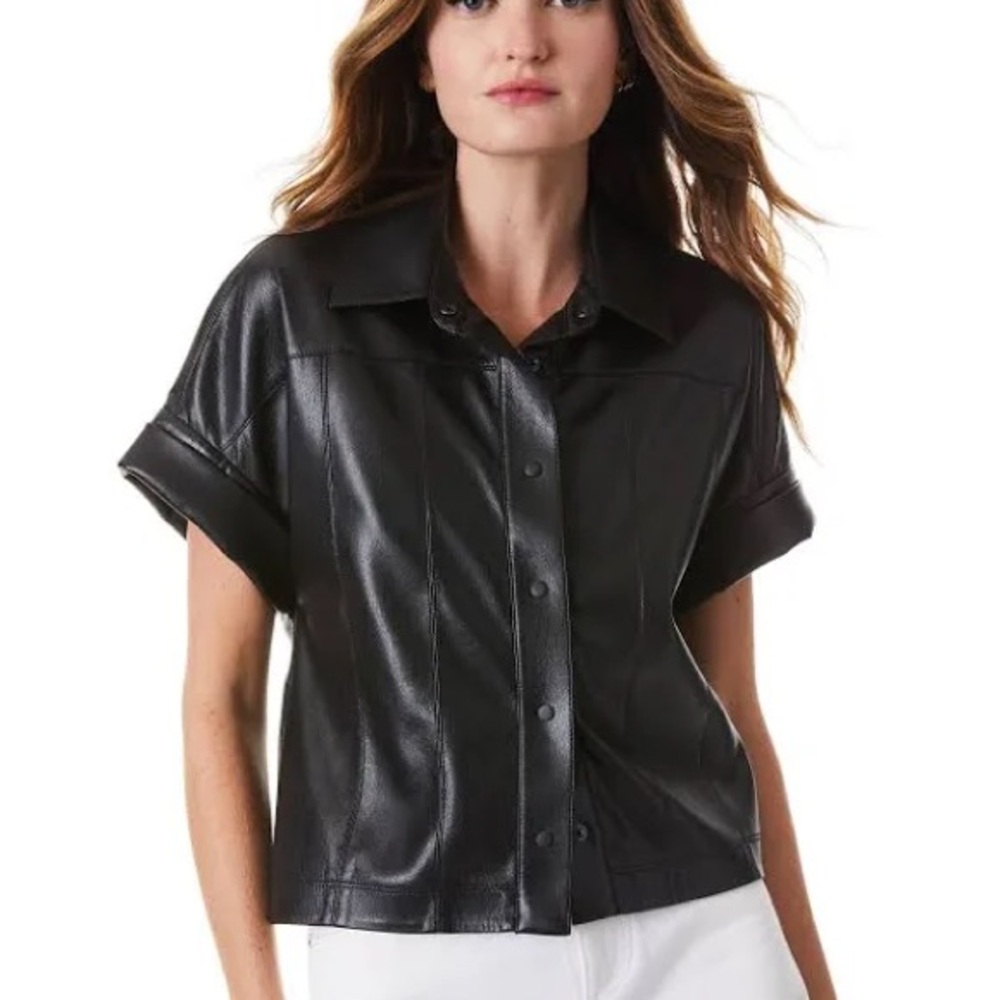 Alice + Olivia Edyth Vegan Top